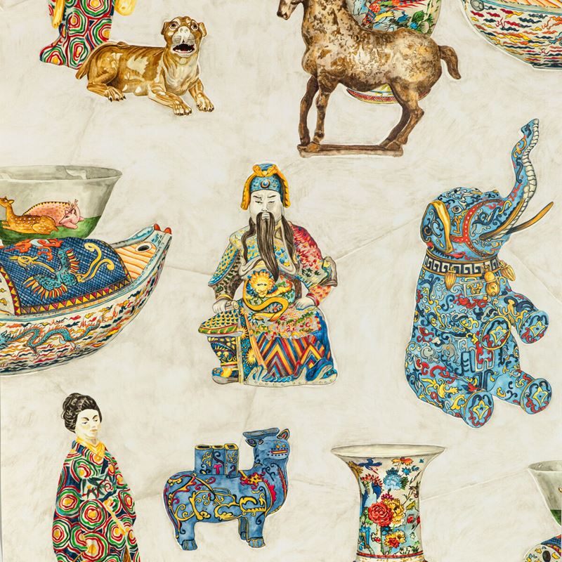 Sample P2020109.1954.0 Tambelan Paper, Lacquer by Lee Jofa Wallpaper