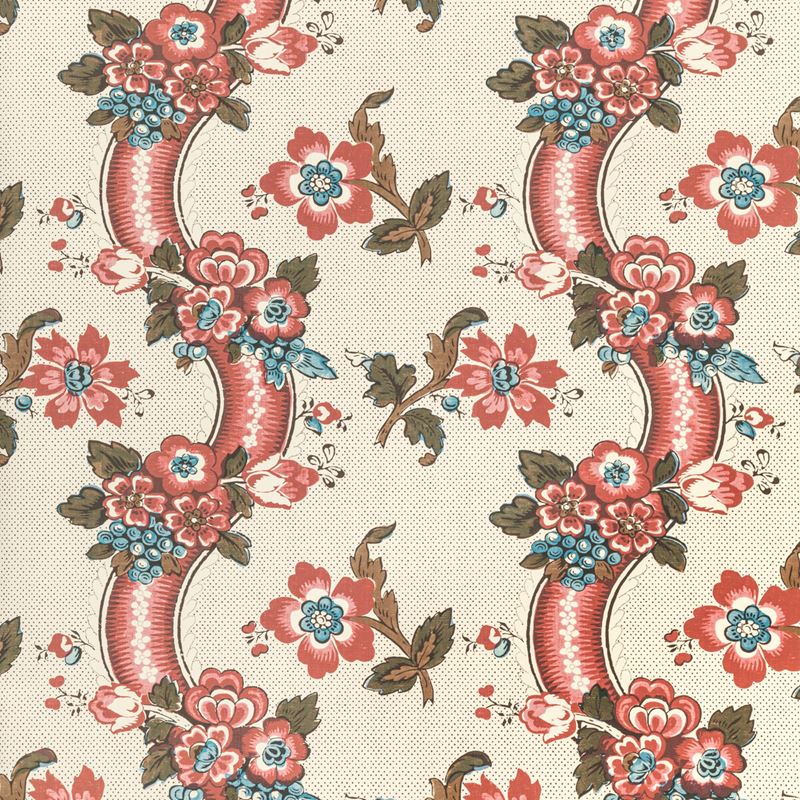 Sample P2020111.195.0 Benday Paper, Red Blue by Lee Jofa Wallpaper