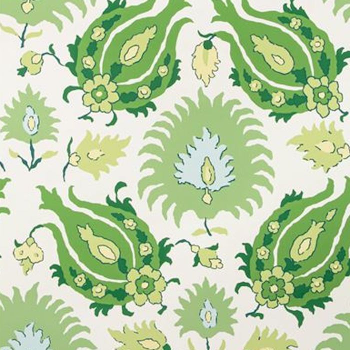 Sample P8020102.3033.0 Kashmiri Green Brunschwig and Fils Wallpaper