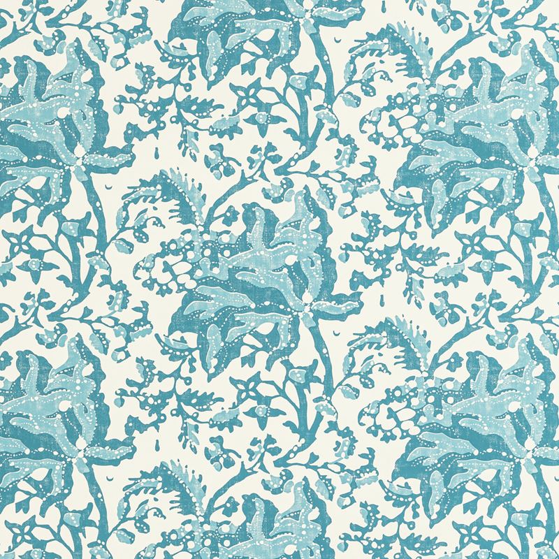 Sample P8022102.1313.0 Weymouth, Aqua by Brunschwig and Fils Wallpaper