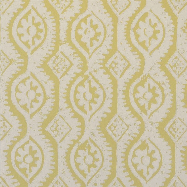 Sample PBFC-3509.14.0 Small Damask Yellow Modern Lee Jofa Wallpaper