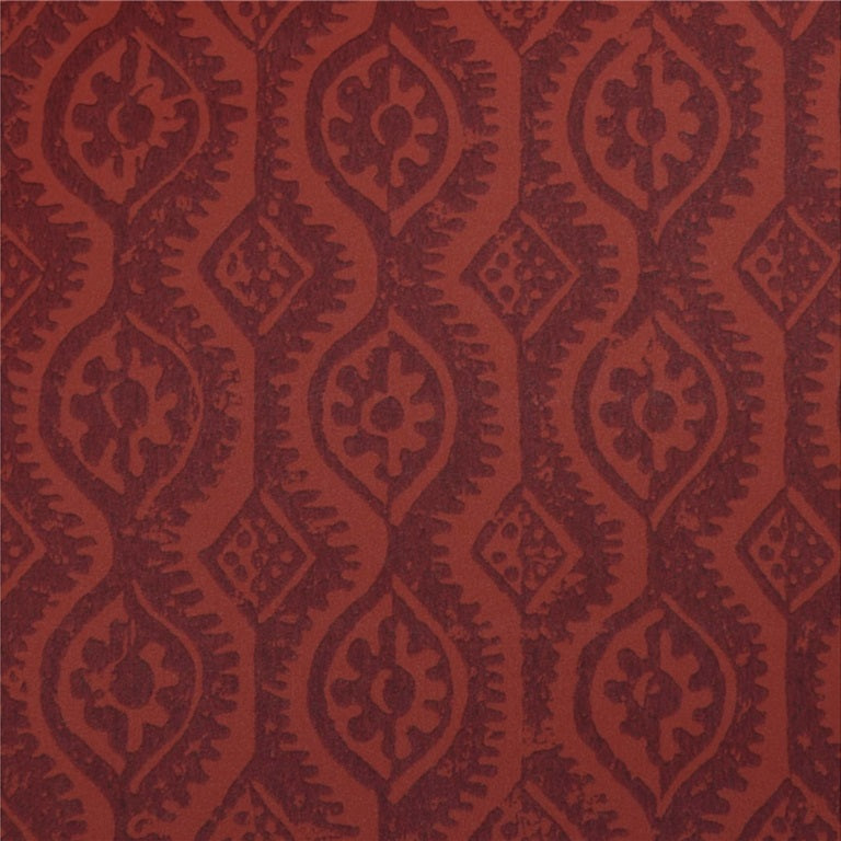 Sample PBFC-3509.19.0 Small Damask Red Modern Lee Jofa Wallpaper