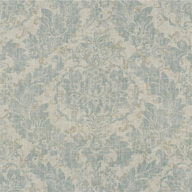 Sample RIMINI.1615.0 Light Blue Multipurpose Botanical Foliage Fabric by Kravet Basics
