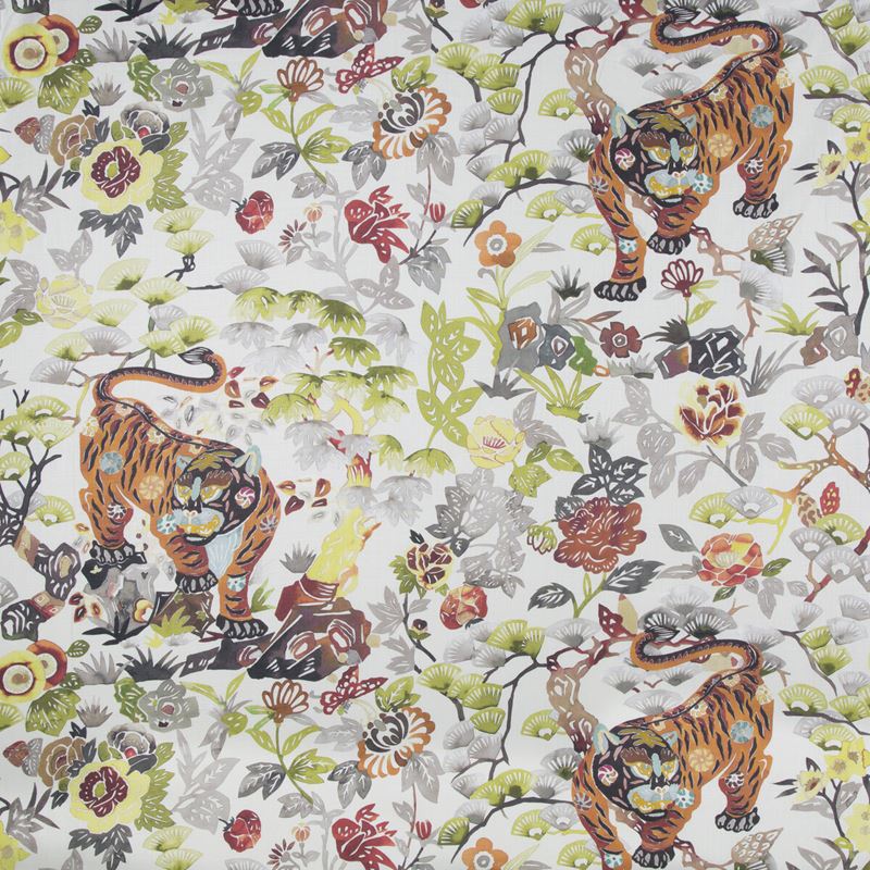 Sample SUMBAR.1624.0 Sumbar Foliage Beige Multipurpose Animal Insects Fabric by Kravet Couture