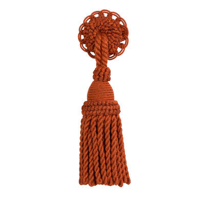 Sample T8012110-24 Coeur Tassel-Ro Rust Brunschwig and Fils Fabric