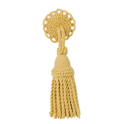 Sample T8012110-414 Coeur Tassel-Ro Daffodil Brunschwig and Fils Fabric