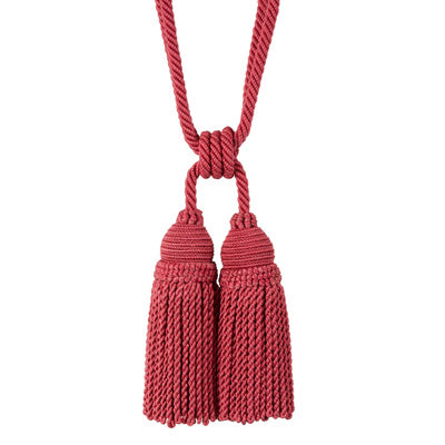 Sample T8012112-717 Coeur Tieback-D Raspberry Brunschwig and Fils Fabric