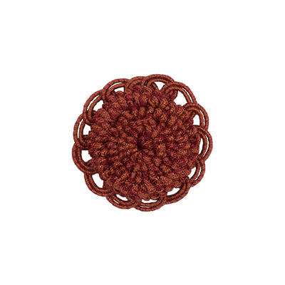 Sample T8012113-924 Coeur Rosette Brick Brunschwig and Fils Fabric