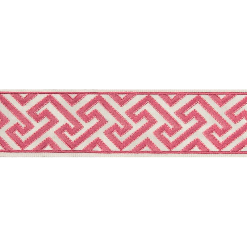 Sample T8019100-7 Sanchi Tape Pink Brunschwig and Fils Fabric
