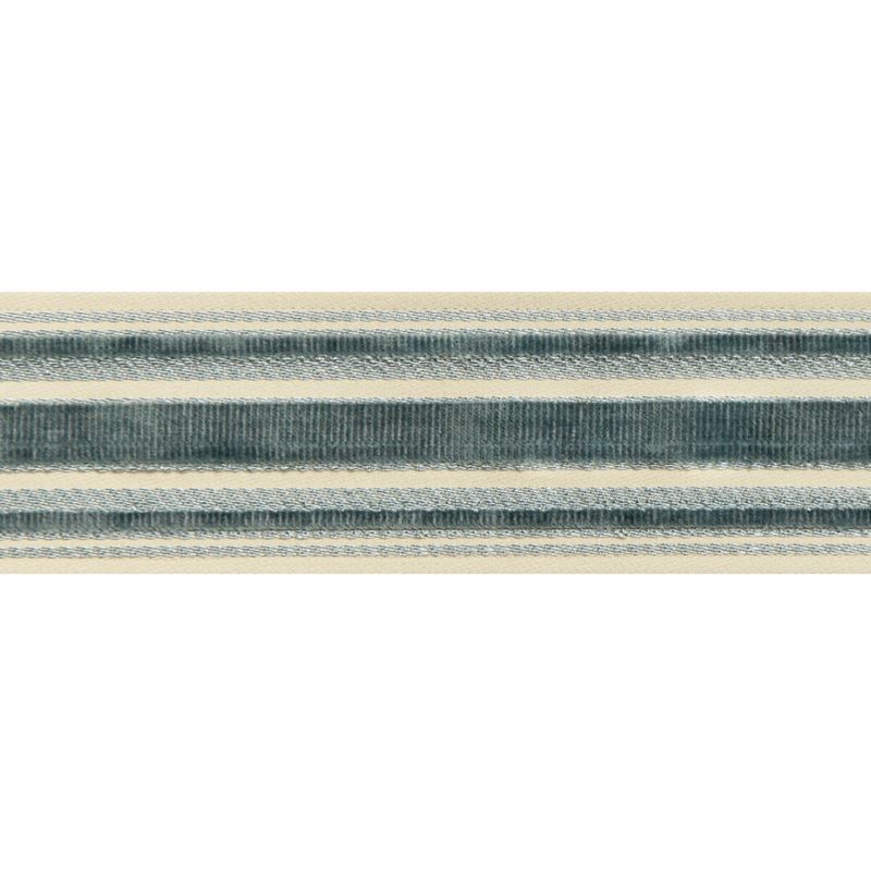 Sample T8019101-13 Canton Tape Teal Brunschwig and Fils Fabric
