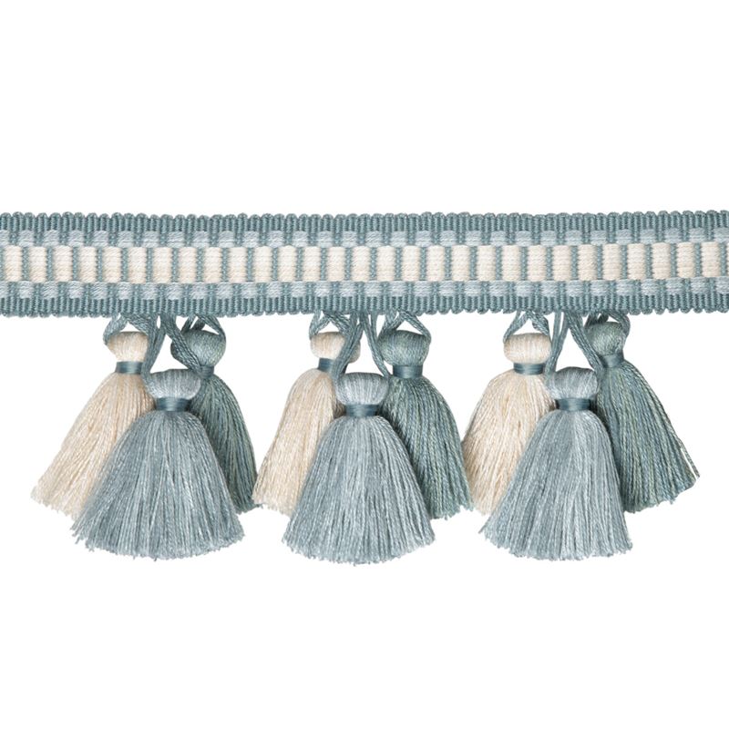 Sample T8020100.113.0 Andre Tassel Fringe Blue Brunschwig and Fils Fabric