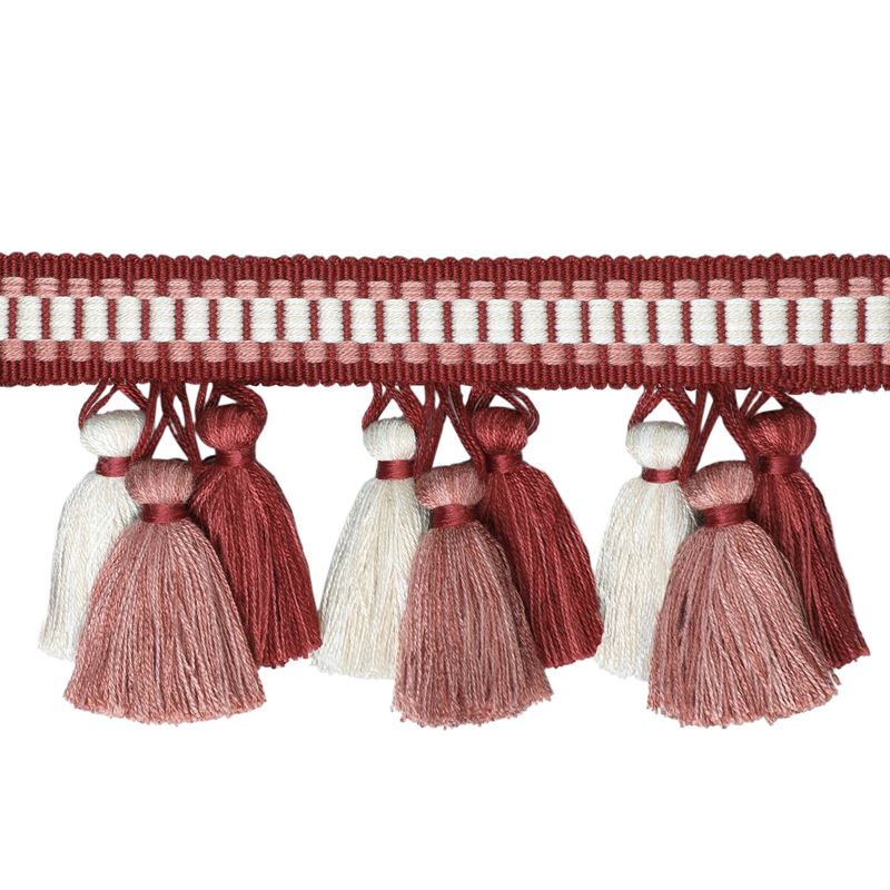 Sample T8020100.19.0 Andre Tassel Fringe Red Brunschwig and Fils Fabric