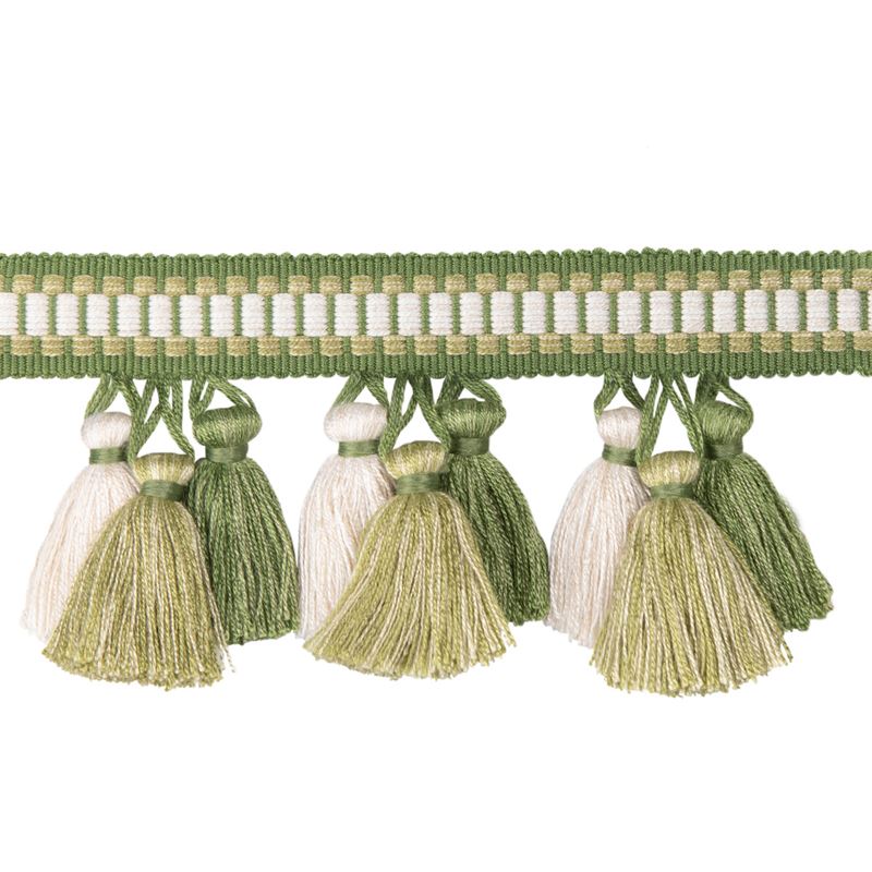 Sample T8020100.31.0 Andre Tassel Fringe Green Brunschwig and Fils Fabric