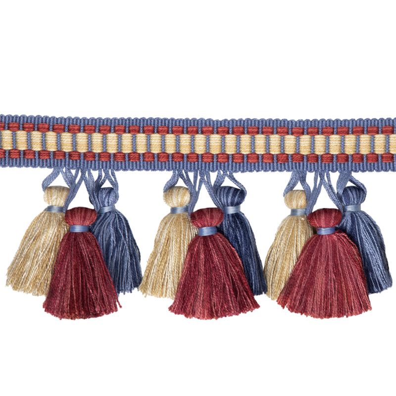 Sample T8020100.5194.0 Andre Tassel Fringe Multi Color Brunschwig and Fils Fabric