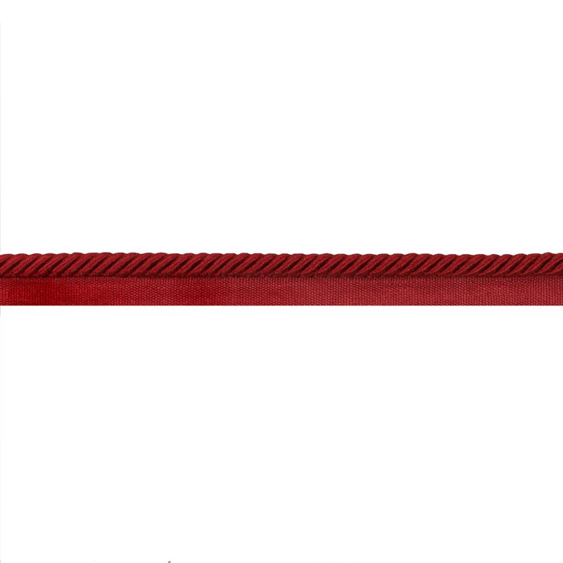 Sample T8020106.9.0 Barodet Cord Red Brunschwig and Fils Fabric