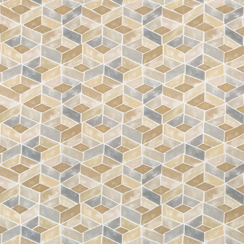Sample TESSERAE.1611.0 Tesserae Grey Geometric Kravet Couture Fabric