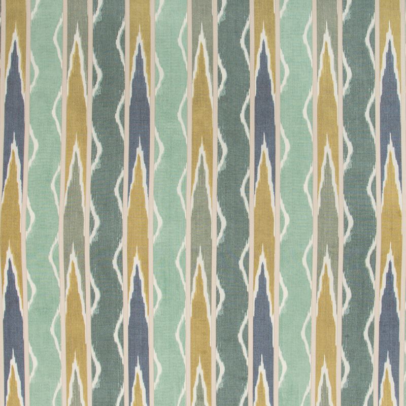 Sample UBUD.3.0 Ubud Green Ikat Kravet Couture Fabric