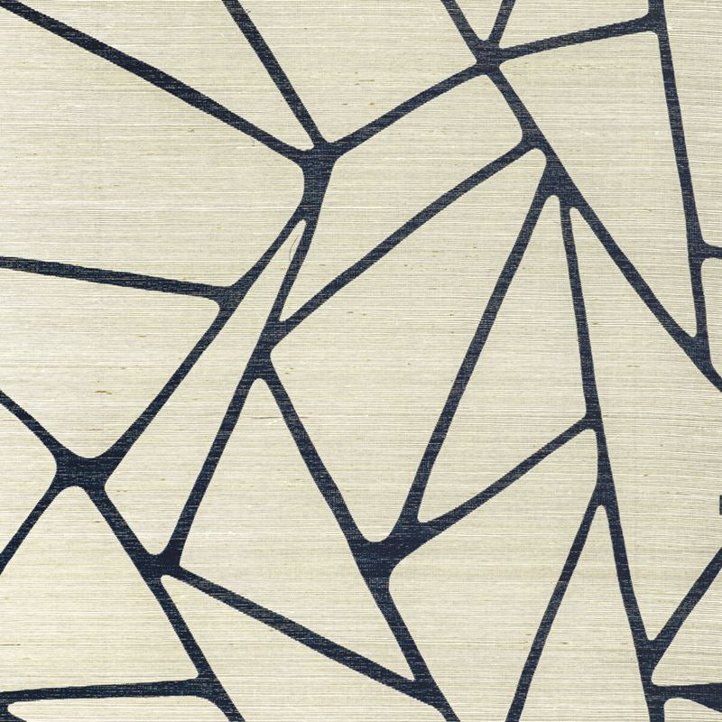 Sample W3400.516.0 To The Point, Indigo by Kravet Couture Wallpaper