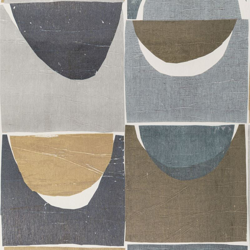 Sample W3571.415.0 Niko Mod, Blue Stone by Kravet Couture Wallpaper