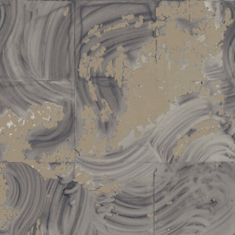 Sample W3581.1611.0 Rearrangements, Petrol by Kravet Couture Wallpaper