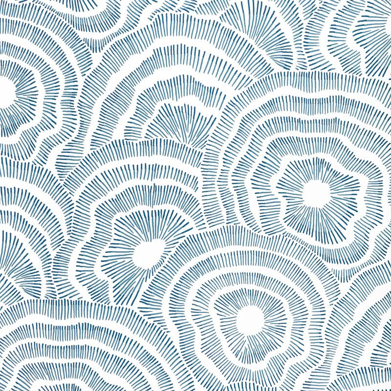 Sample W3823.50.0 Panache Wp, Indigo by Kravet Couture Wallpaper