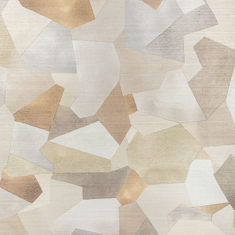 Sample W3826.166.0 Tavoro Sisal, Sandstone by Kravet Couture Wallpaper