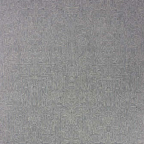 Save W6765-01 Osborne and Little Wallpaper Labyrinth Stone-Soft Black W6765-01 Wallpaper