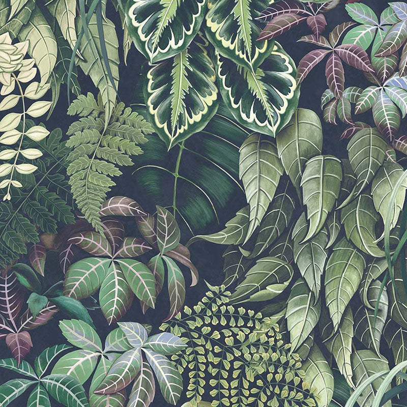 Purchase Sample - W7330-02 Folium Green Wall Emerald Green Osborne & Little Wallpaper