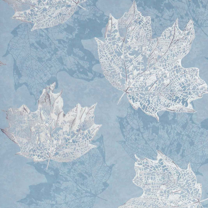 Purchase Sample - W7336-02 Folium Sycamore Blue/Gilver Osborne & Little Wallpaper