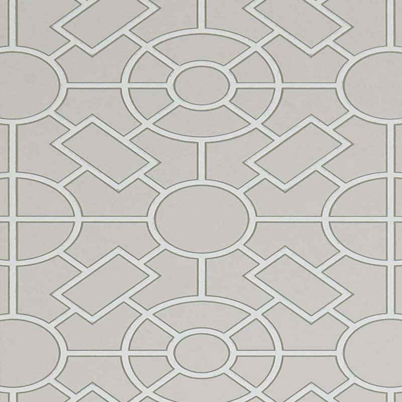 Purchase Pattern# W7455-04 pattern name & colorMansfield Park Knot Garden Silver/Ivory Osborne & Little Wallpaper