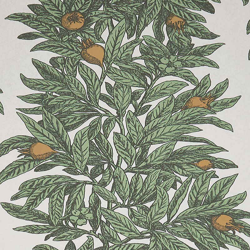 Purchase Product W7458-04 pattern name & colorMansfield Park Medlar Sage/Amber Osborne & Little Wallpaper