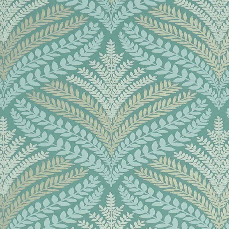 Purchase Pattern# W7460-03 pattern name & colorMansfield Park Sotherton Aqua/Gilver Osborne & Little Wallpaper