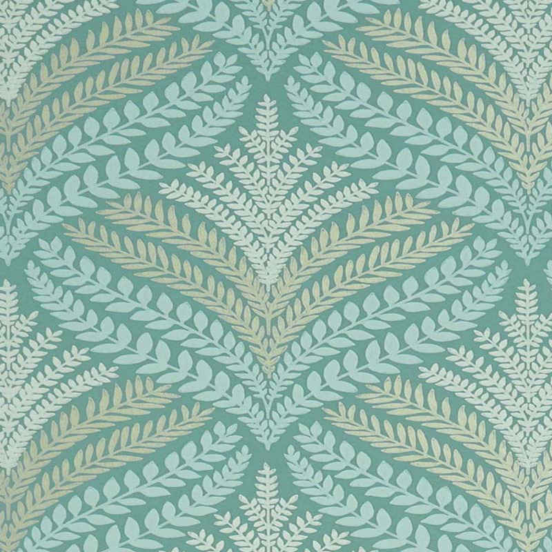 Purchase Sample - W7460-03 Mansfield Park Sotherton Aqua/Gilver Osborne & Little Wallpaper