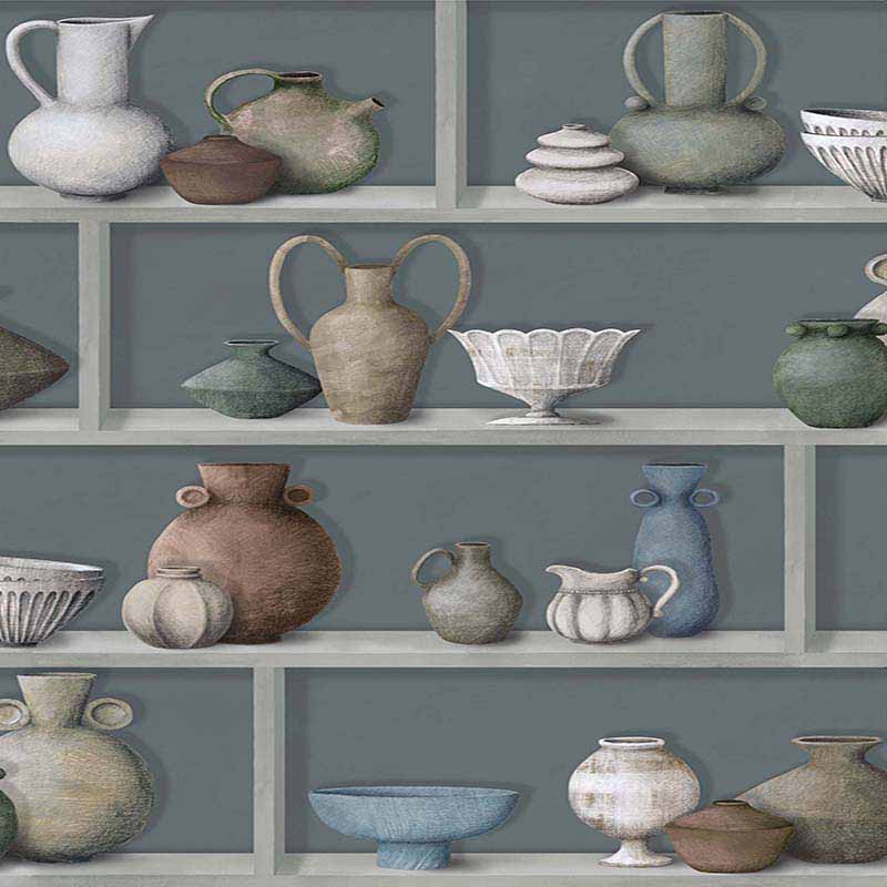 Purchase Sample - W7560-03 Raku Celadon/Ivory/Terracotta Osborne & Little Wallpaper