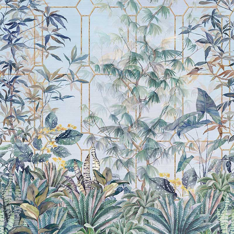Purchase Sample - W7611-03 Katsura Sky Blue Osborne & Little Wallpaper