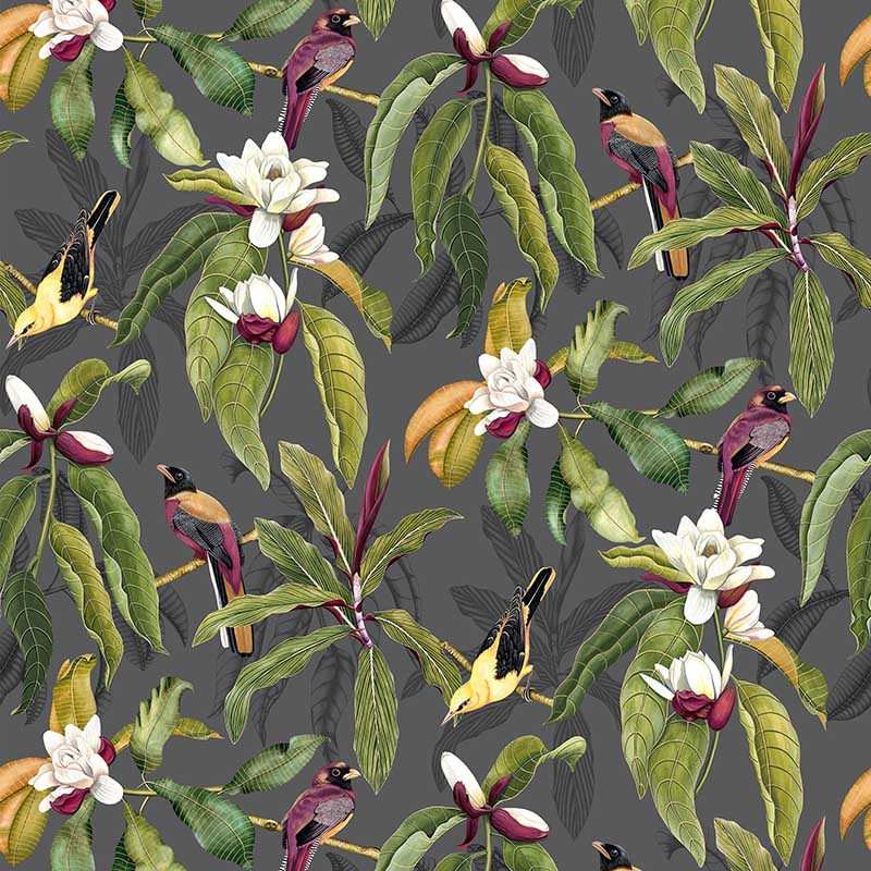 Purchase Sample - W7612-01 Michelia Charocal Osborne & Little Wallpaper