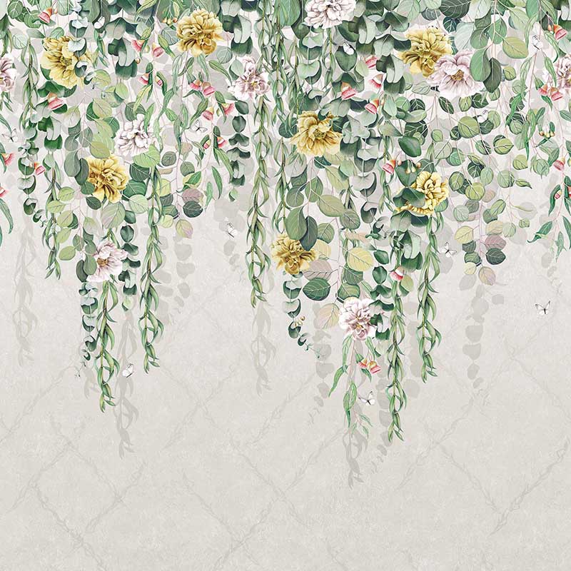 Purchase SKU W7613-01 pattern name & colorEucalpytus Spring Green Osborne & Little Wallpaper