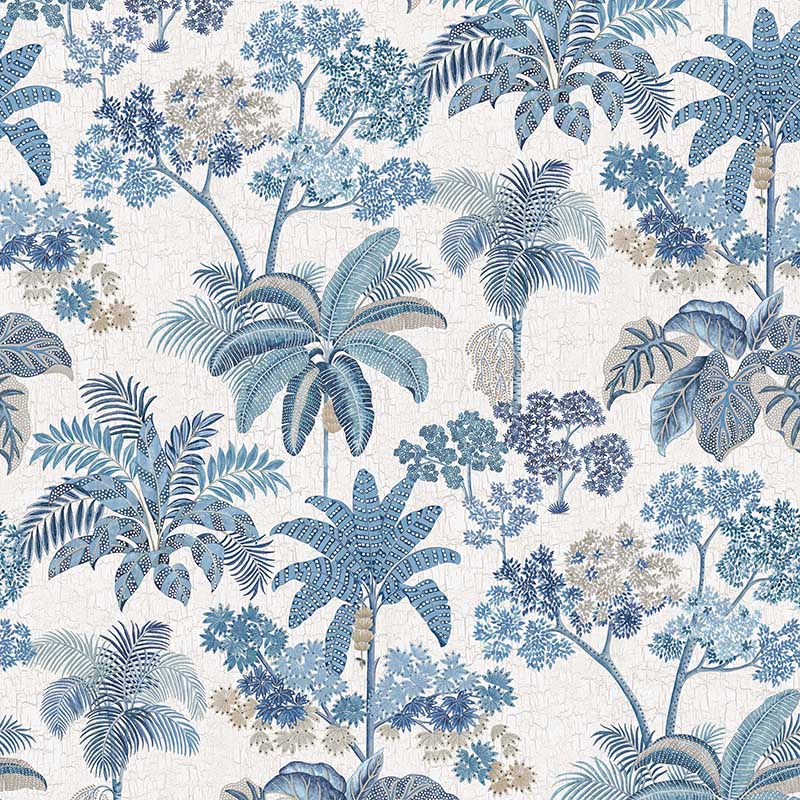 Purchase Sample - W7616-03 Malabar Indigo Osborne & Little Wallpaper