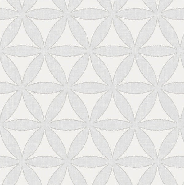 Sample WBP11300.WT.0 Bohemian Rhapsody Harbor Grey Geometric Winfield Thybony Wallpaper