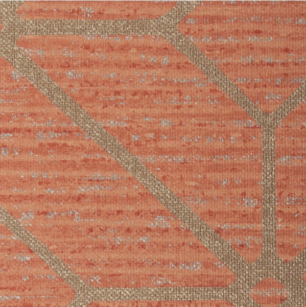 Sample WHF3021.WT.0 Radius Trellis Cayenne Geometric Winfield Thybony Wallpaper