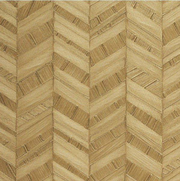 Sample WPW1205.WT.0 Arrow Butterscotch Oak Chevron Winfield Thybony Wallpaper