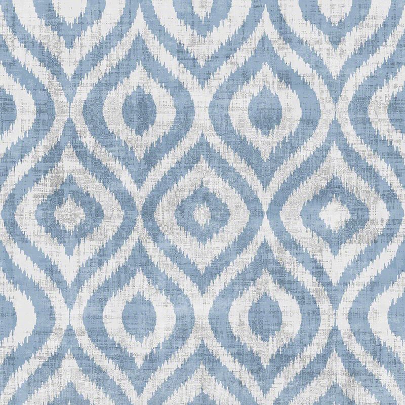 Sample WSH1010.WT.0 Batik Powder Blue Ikat Winfield Thybony Wallpaper
