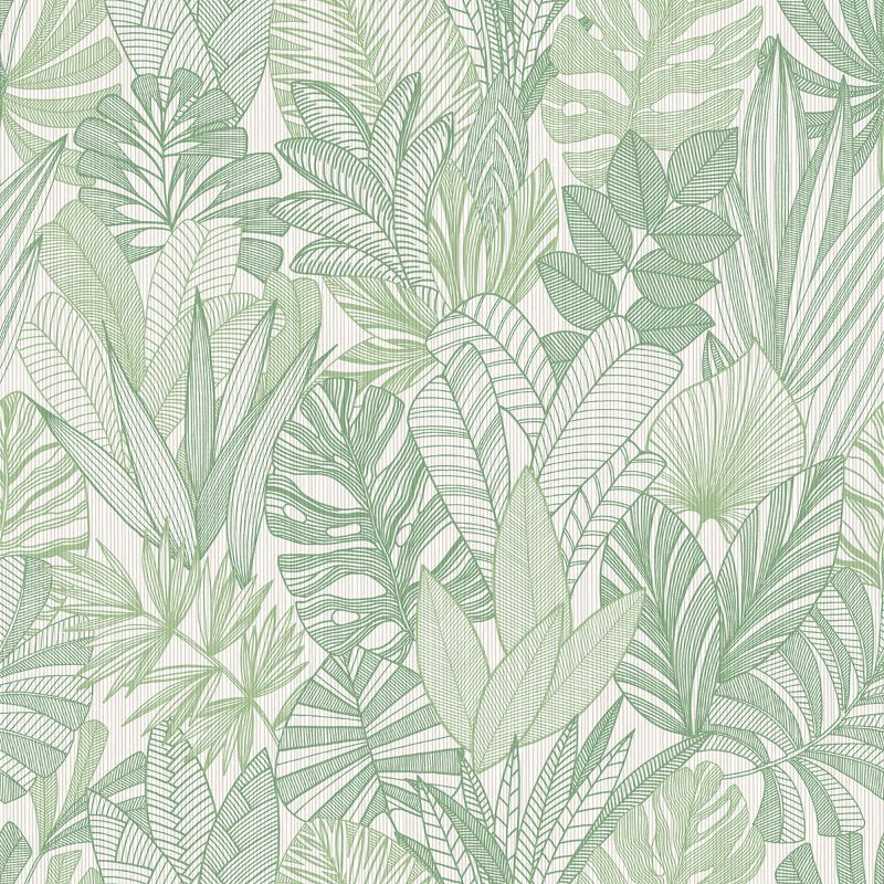 Sample - Wtk20204.Wt.0 | Cornish Lane, Green Botanical - Winfield Thybony Wallpaper