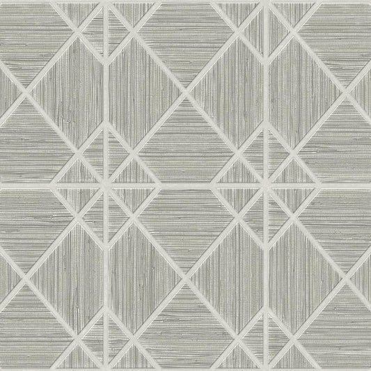 Purchase Wtk20608P-Wt Midway Ave, Grey Geometric - Winfield Thybony Wallpaper - Wtk20608P.Wt.0