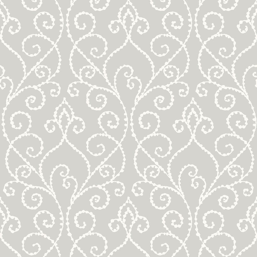 Sample - Wtk21118P-Wt | Sea Lore, Grey Lattice - Winfield Thybony Wallpaper - Wtk21118P.Wt.0