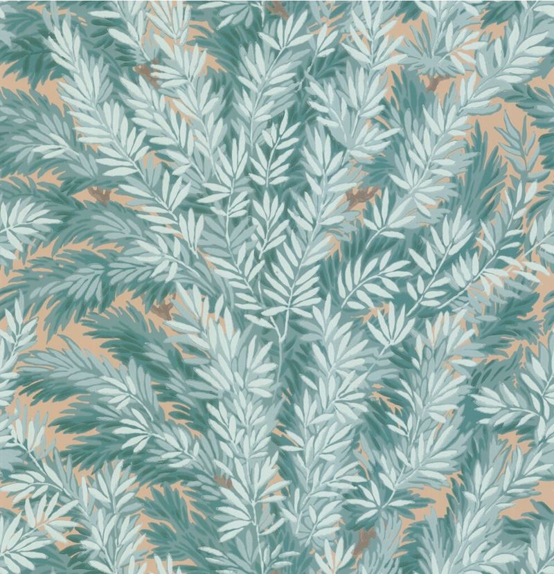 Buy 100/1001 Cs Florencecourt Teal By Cole and Son Wallpaper