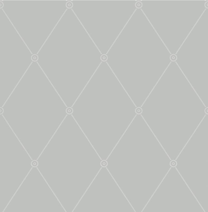 Shop 100/13062 Cs Large Georgian Rope Trellis Grey By Cole and Son Wallpaper