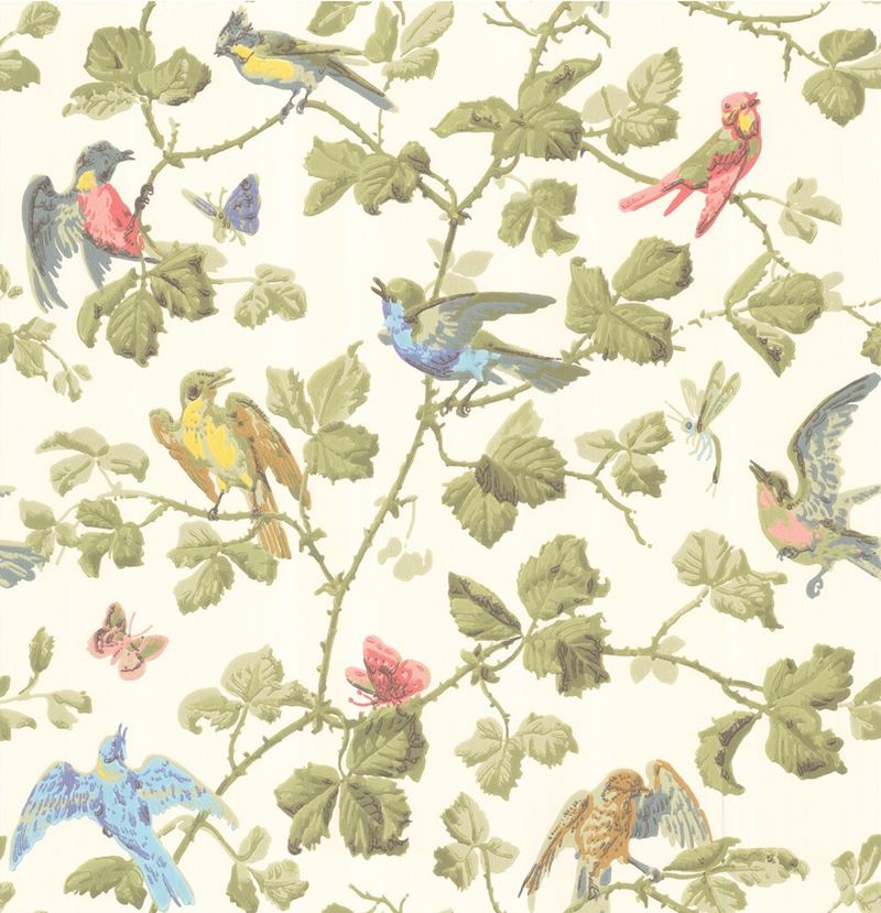 Search 100/2006 Cs Winter Birds Multi Coloured By Cole and Son Wallpaper