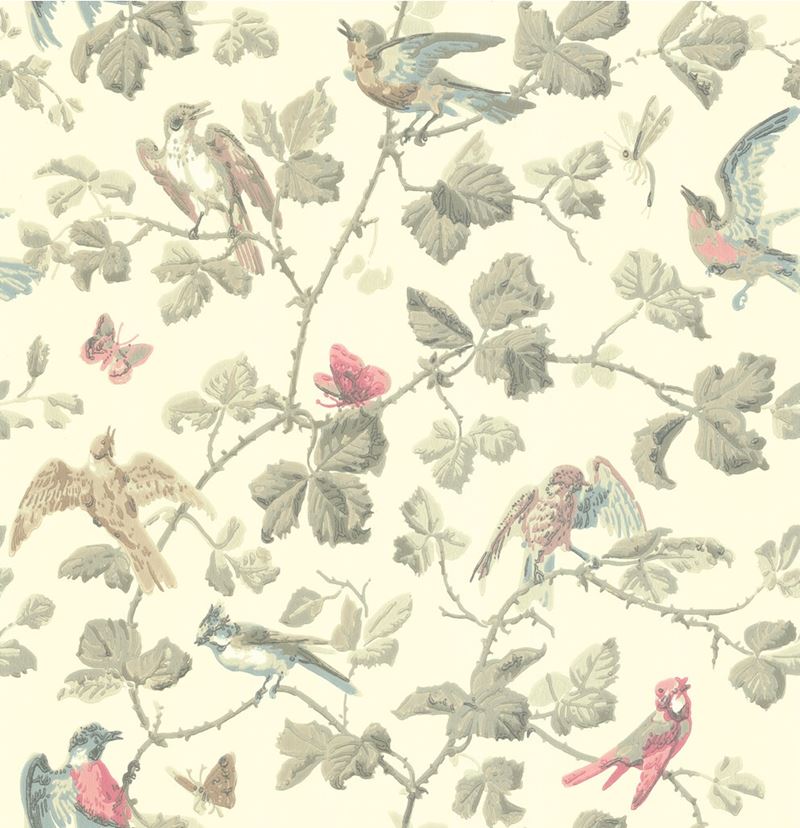 Buy 100/2009 Cs Winter Birds Linen By Cole and Son Wallpaper