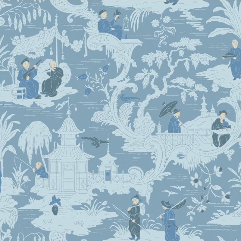 Save on 100/8038 Cs Chinese Toile Blue By Cole and Son Wallpaper